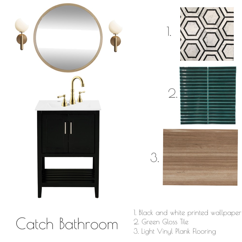 Catch Bathroom Interior Design Mood Board by JessJames1 Style Sourcebook