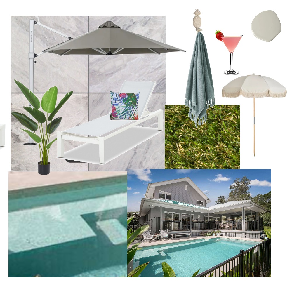 Pool Interior Design Mood Board by Kellie Dedman - Style Sourcebook
