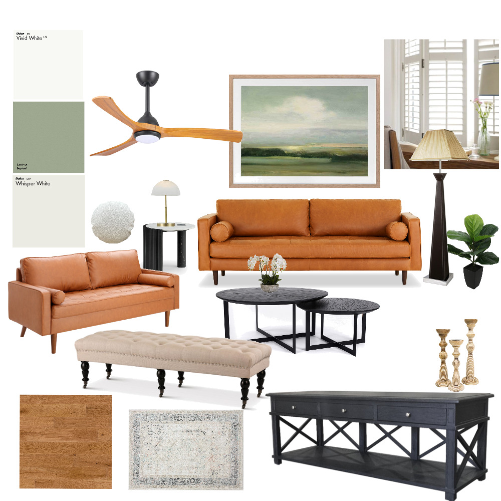 Living Room Sample Board Interior Design Mood Board by Spencer N. Sze