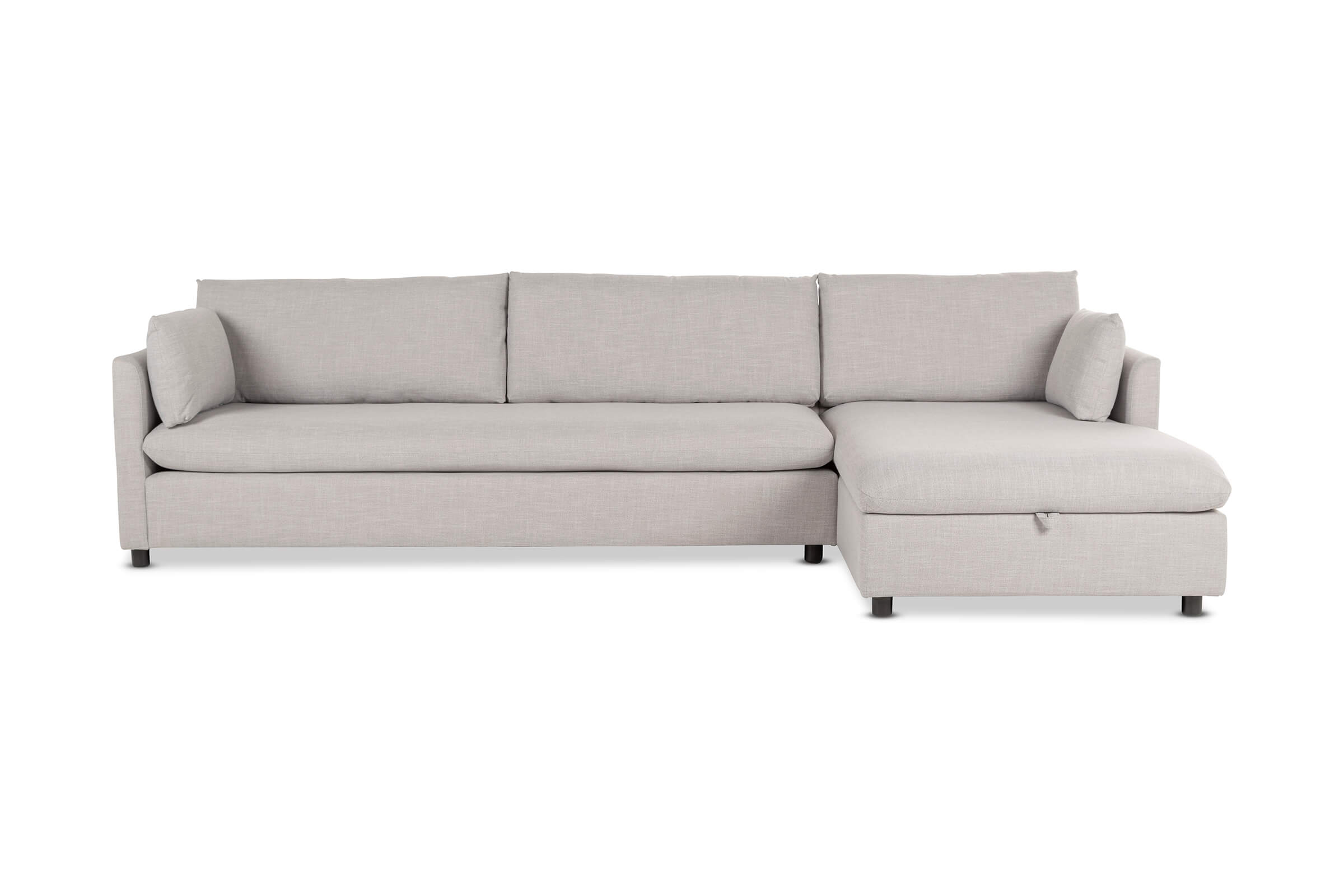 Felix LeftHand Corner Sofa Bed, Dark Grey, by Lounge Lovers by Lounge