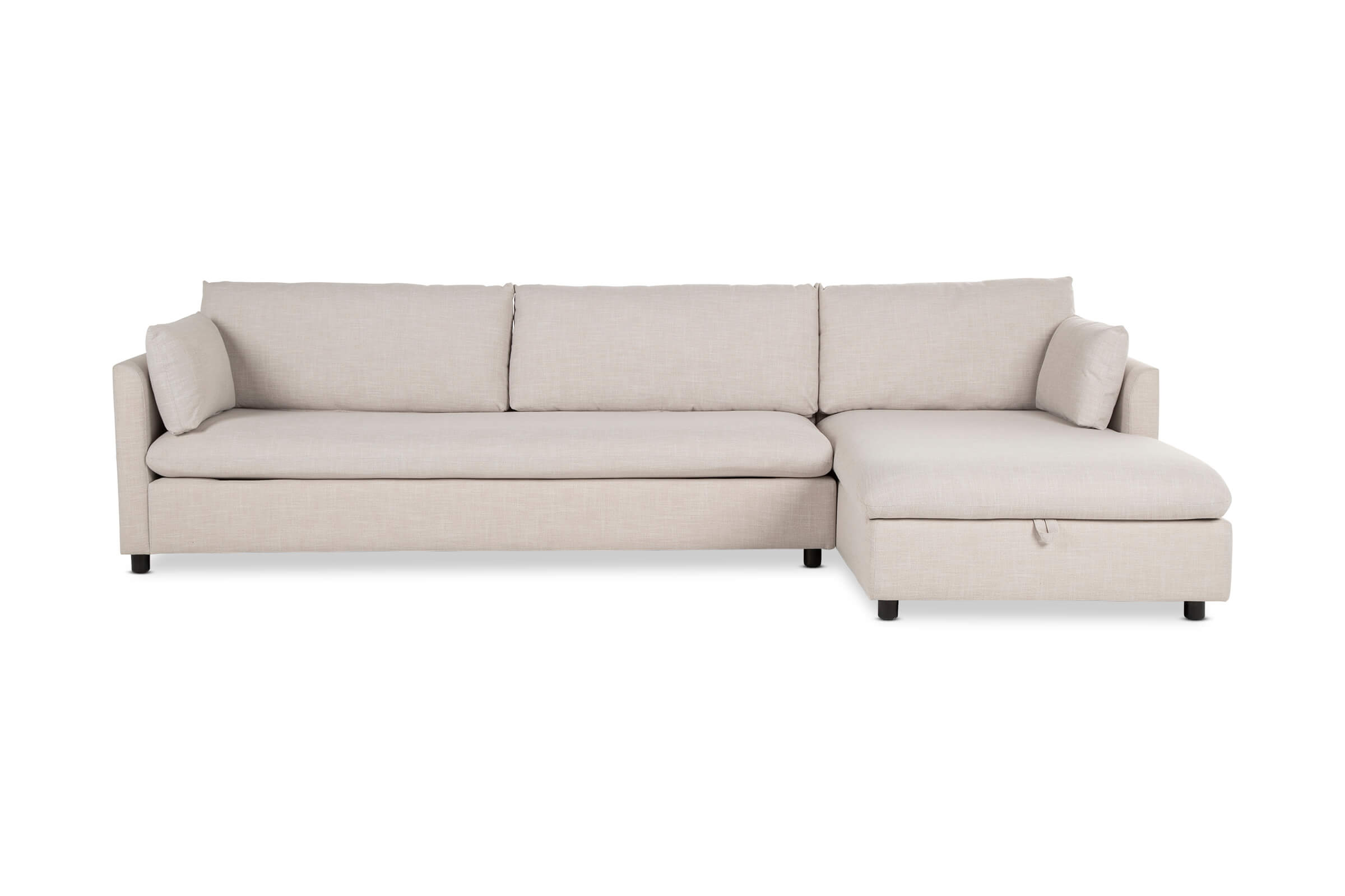 Felix RightHand Corner Sofa Bed, Beige, by Lounge Lovers by Lounge