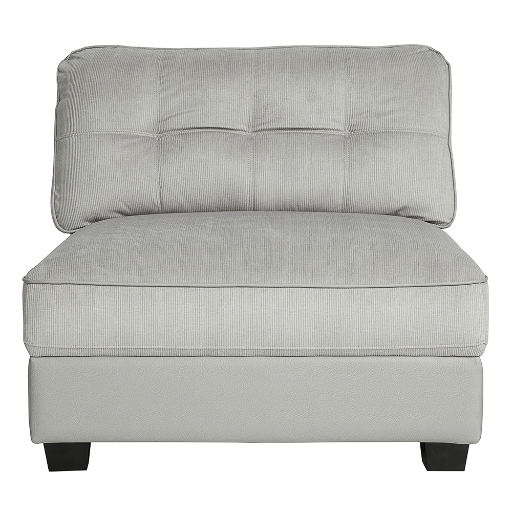 Enzo Armless Chair Dove & Mineral by James Lane Style Sourcebook