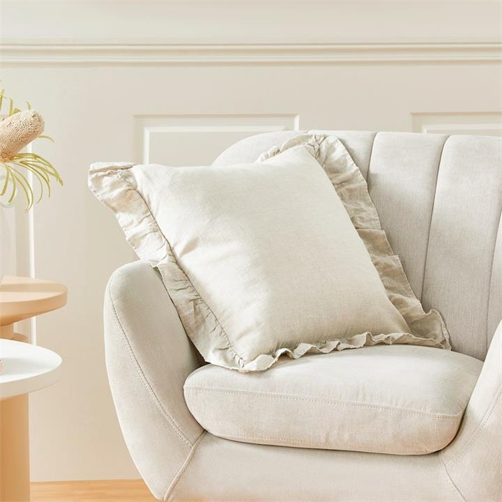 Adairs Andi Linen Cushion 50x50cm Linen Linen by Adairs Style