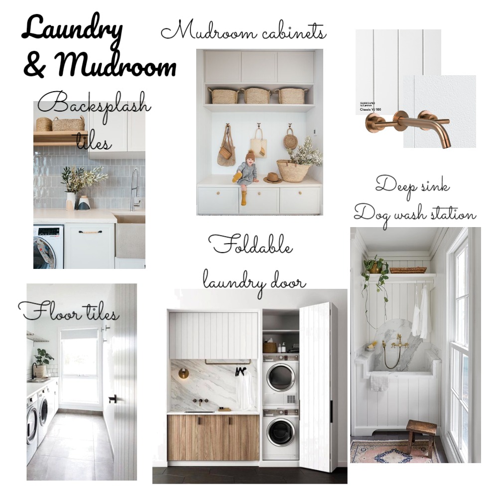 Laundry Mount Waverley Interior Design Mood Board by HomelyAddiction