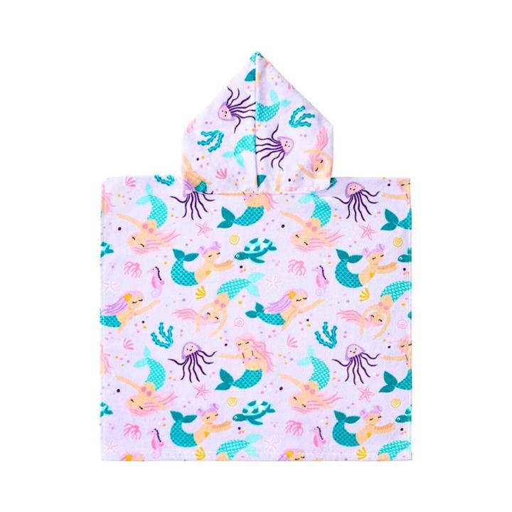 Adairs Kids Kids Hooded Towel S22 60x145cm Mermaid Dreams by Adairs