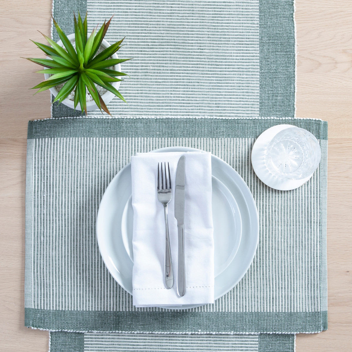 Habitat Portland Olive Table Linen Olive Standard Placemat by Habitat