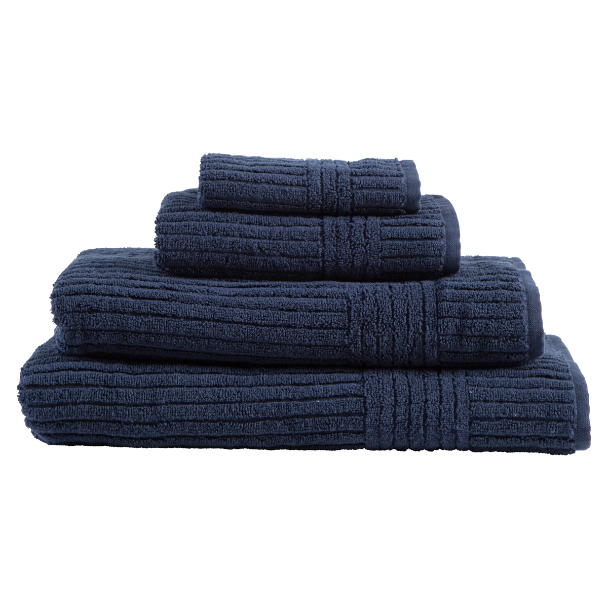 The Cotton Company Patara Towel Range Navy Standard Bath Towel by The