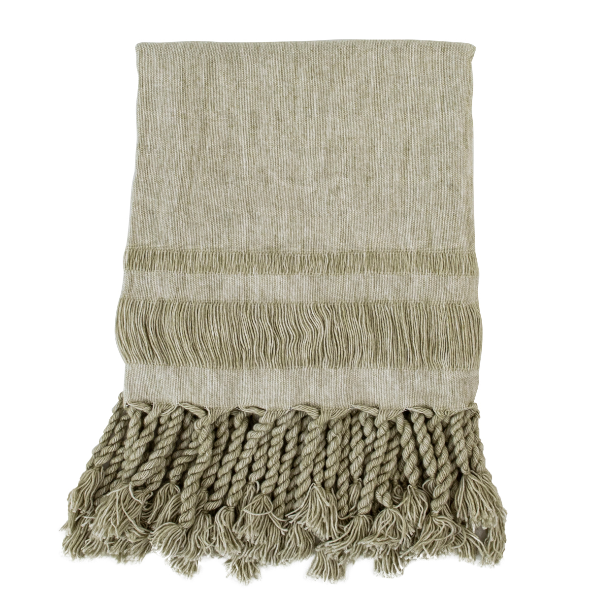 Habitat Iluka Throw Olive Standard by Habitat Style Sourcebook