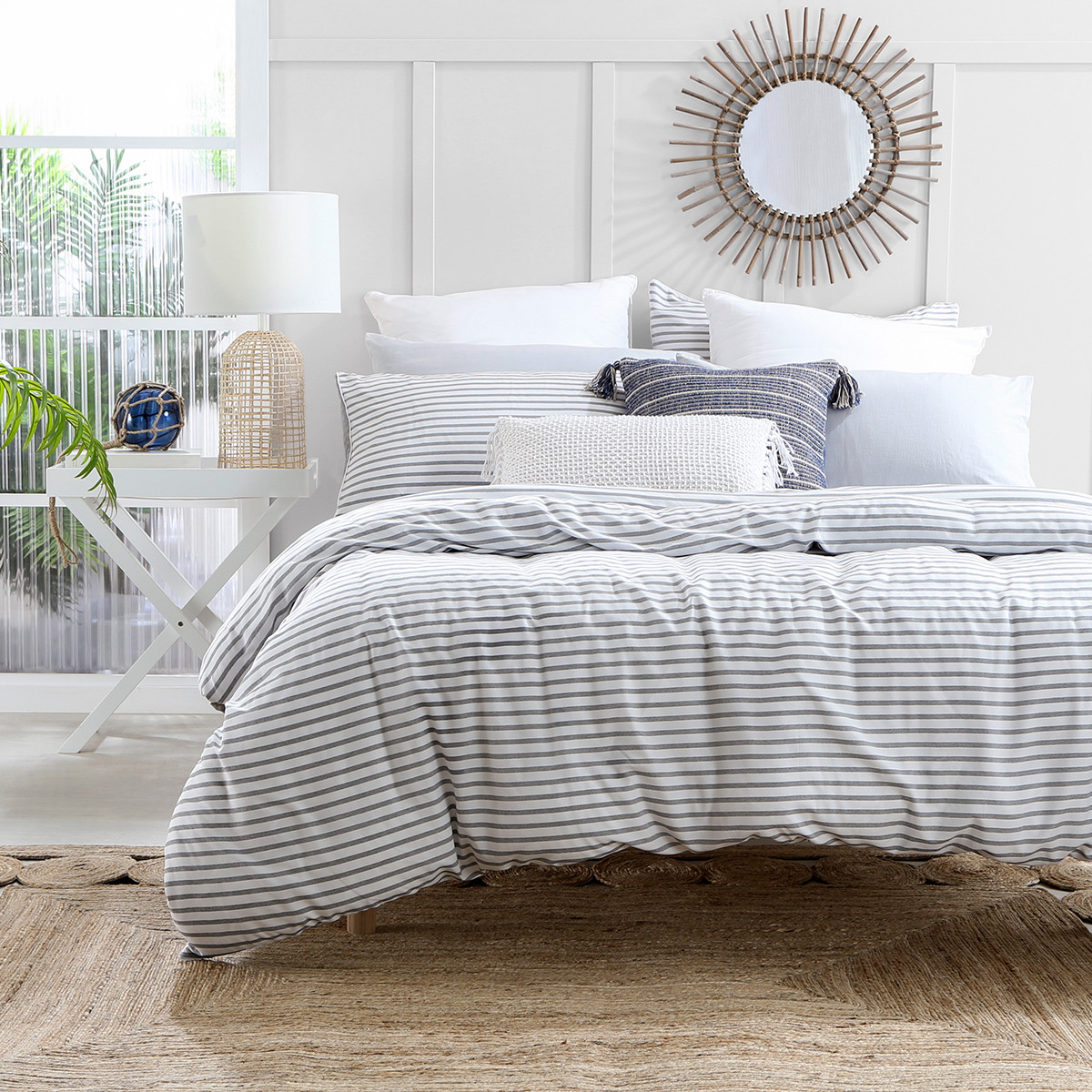 Essentials Taylor Grey Quilt Cover Set Grey Queen Bed Quilt Cover Set