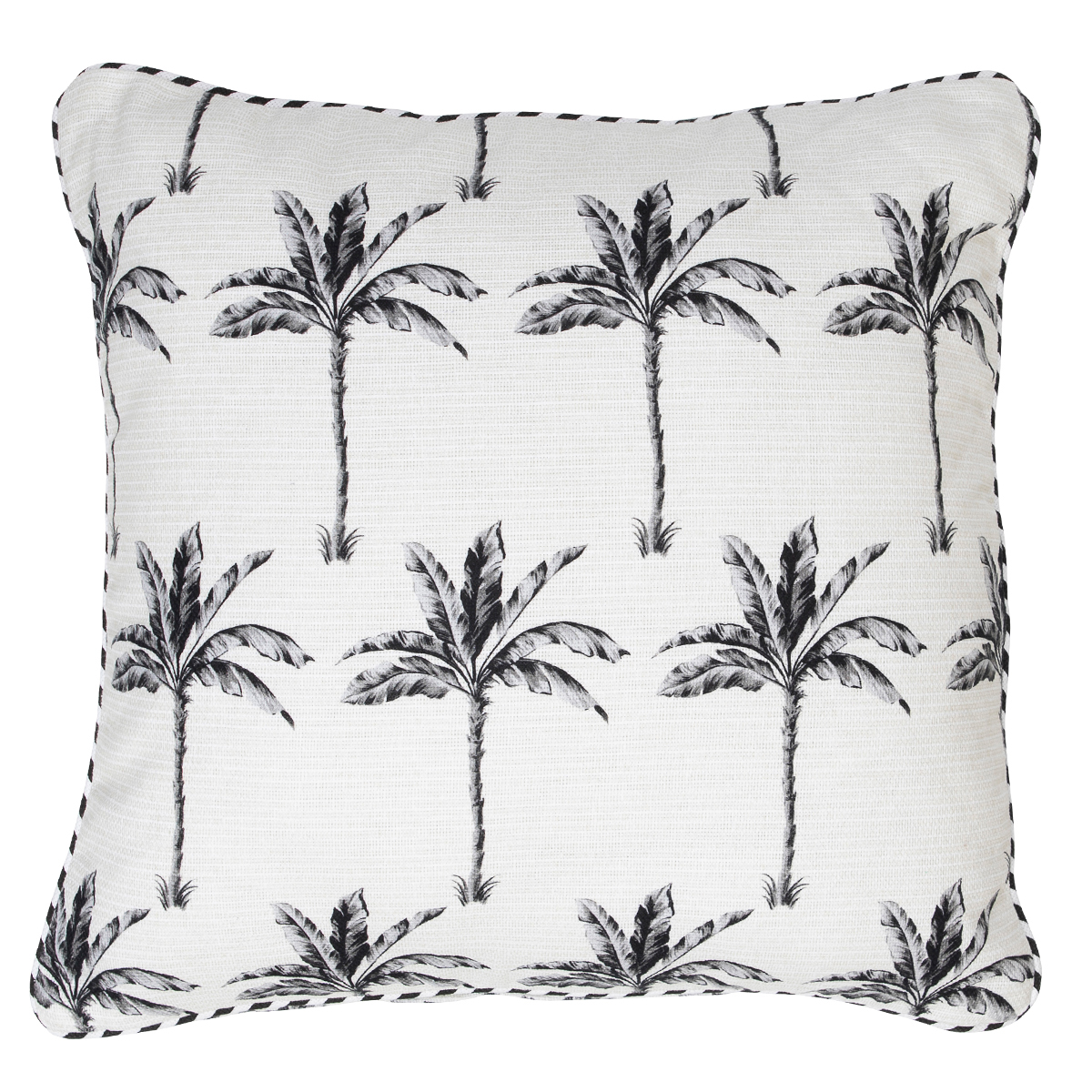 Habitat Como Outdoor Large Square Cushion Black Square 60 Outdoor