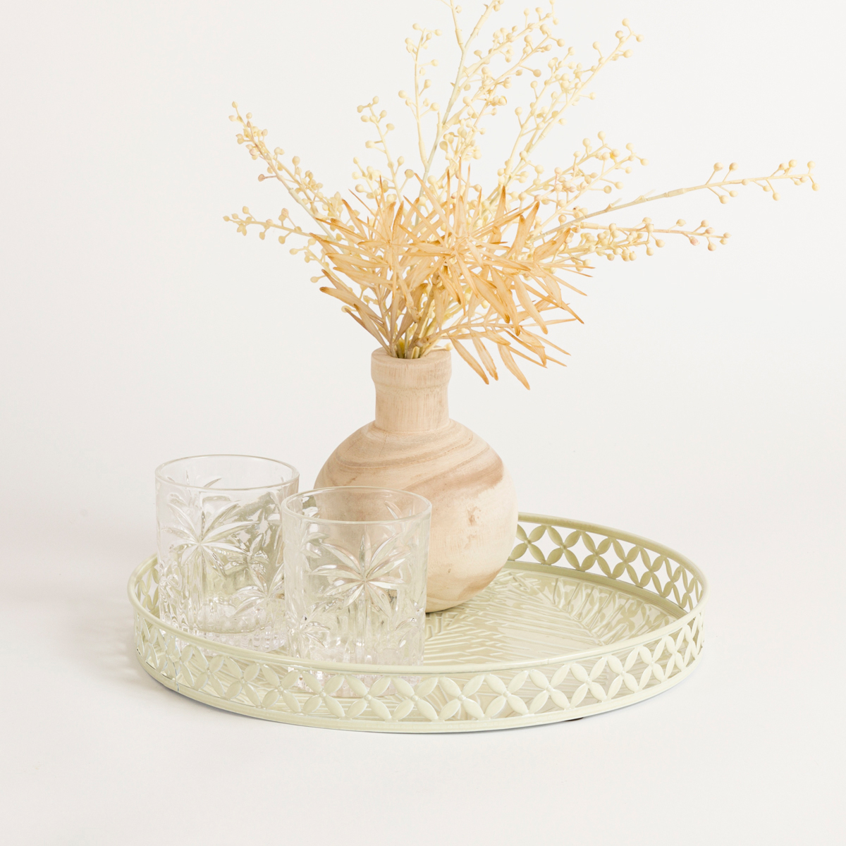 Habitat Oasis Metal Tray Cream Small by Habitat Style Sourcebook