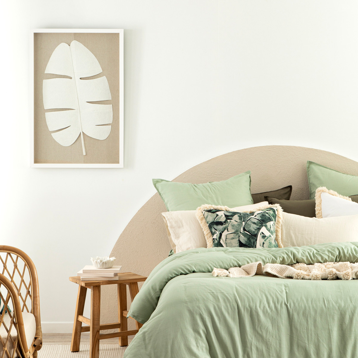 Muse Edina Banana Leaf Framed 3D Wall Art Banana Leaf Standard by Muse