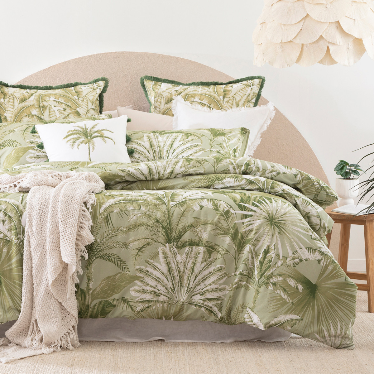 Habitat Musa Sage Quilt Cover Set Sage Super King Bed Quilt Cover Set