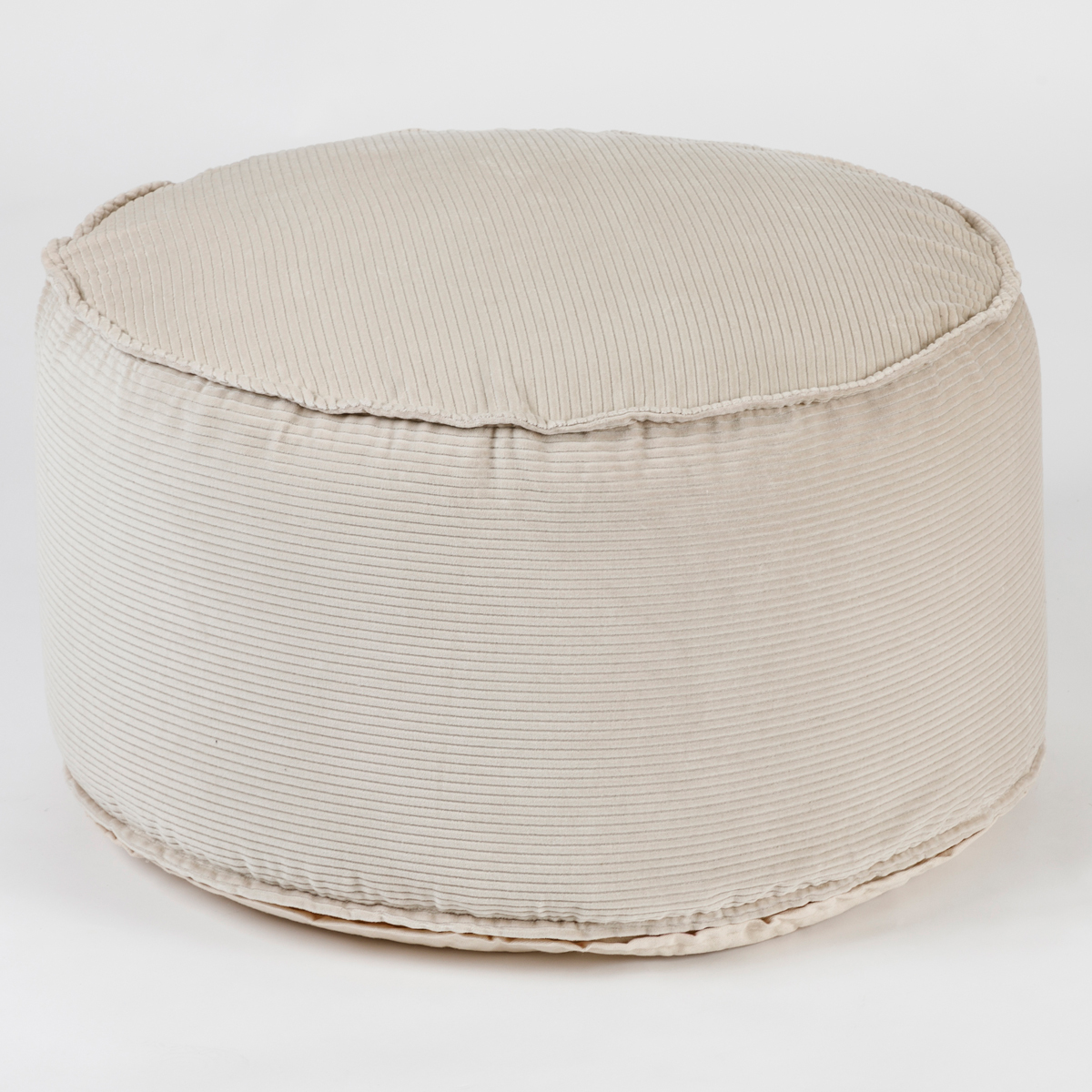 Habitat Farrow Corduroy Pouf Natural Standard by Habitat Style Sourcebook
