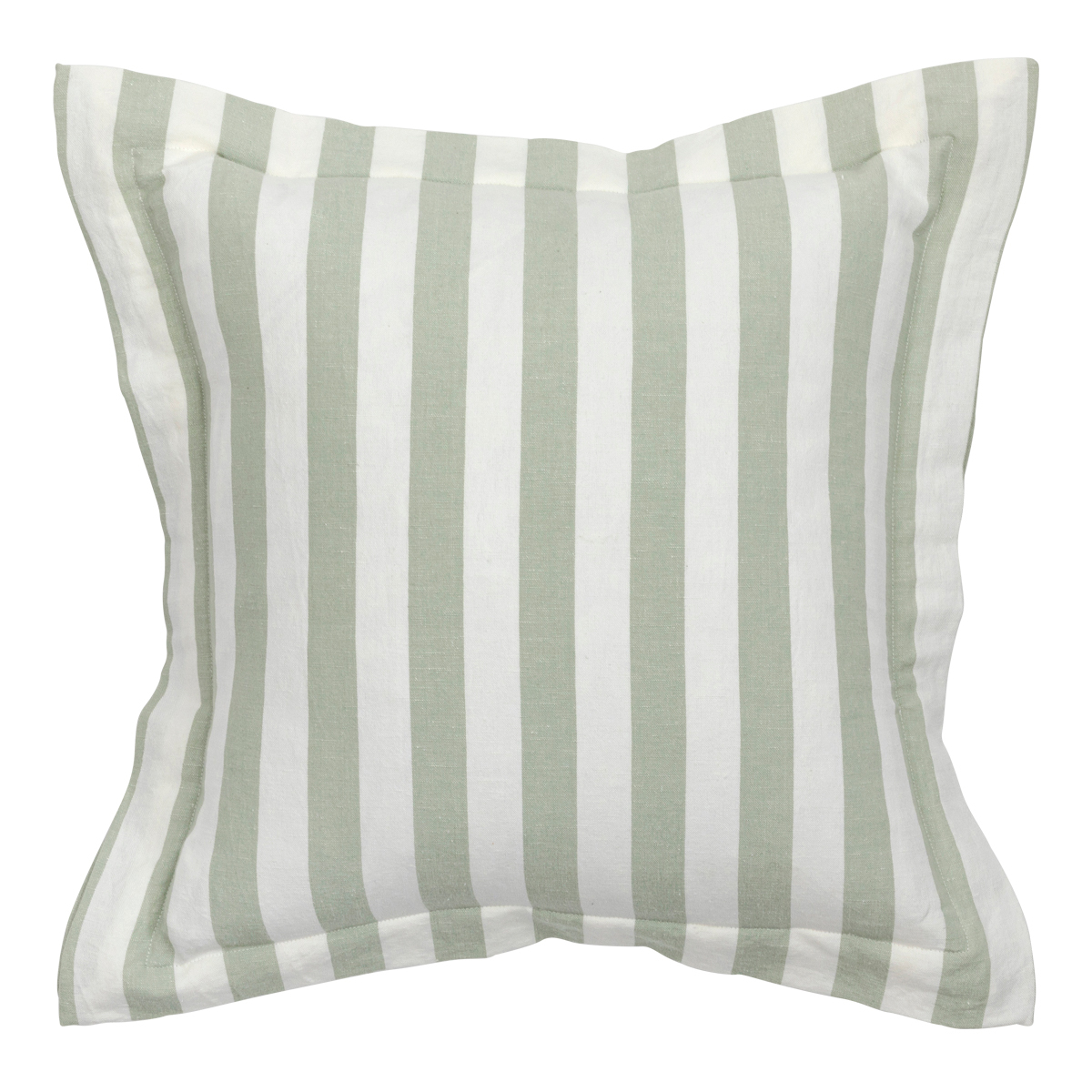 Habitat Frankie Stripe Cushion Sage/White Square 50 Filled Cushion by Habitat Style Sourcebook