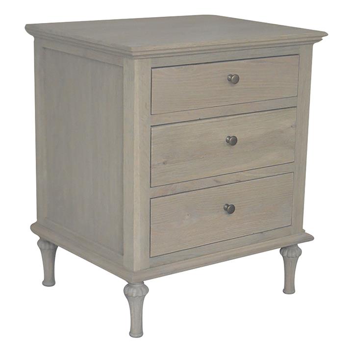 Emmerson Bedside Table in Weathered Oak by Jac Home Living by Jac Home