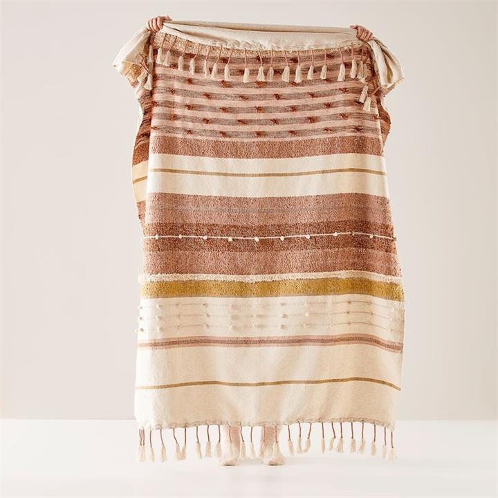 Adairs Marlowe Desert Throw Desert by Adairs Style Sourcebook
