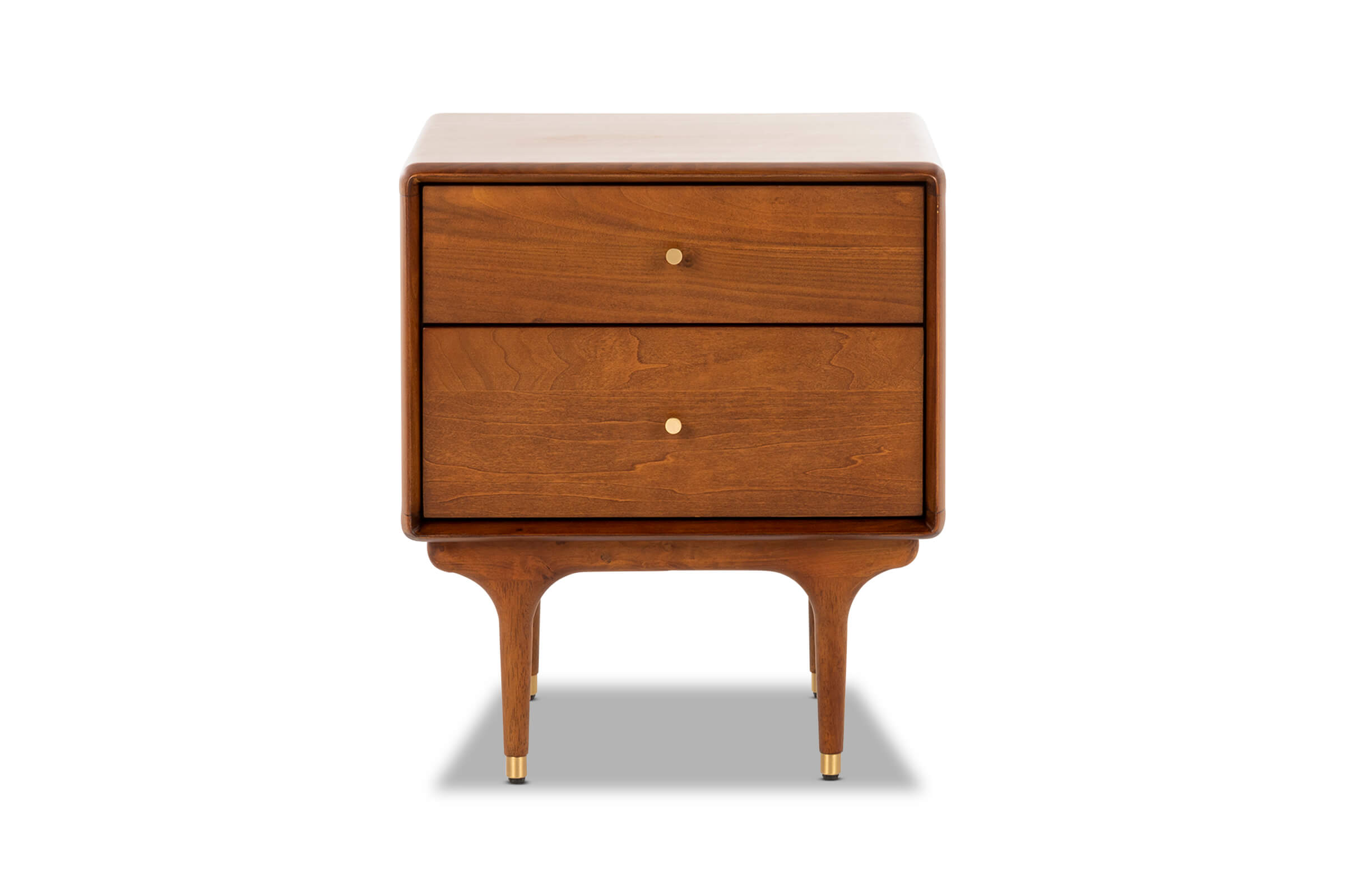 Manhattan Mid Century Bedside Table, Brown, by Lounge Lovers by Lounge Lovers Style Sourcebook