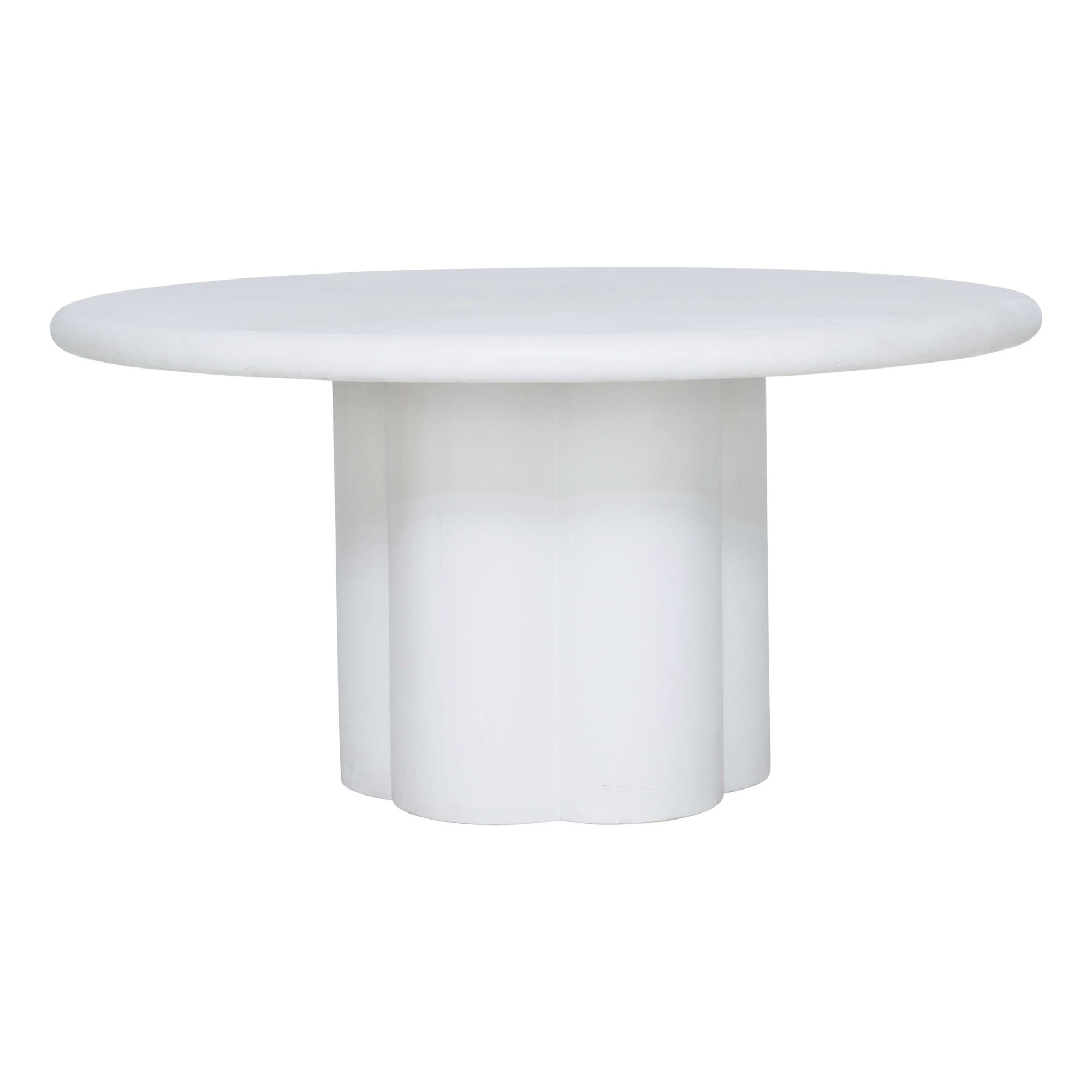 Mowen Dining Table 150cm in Concrete Bone by OzDesignFurniture Style