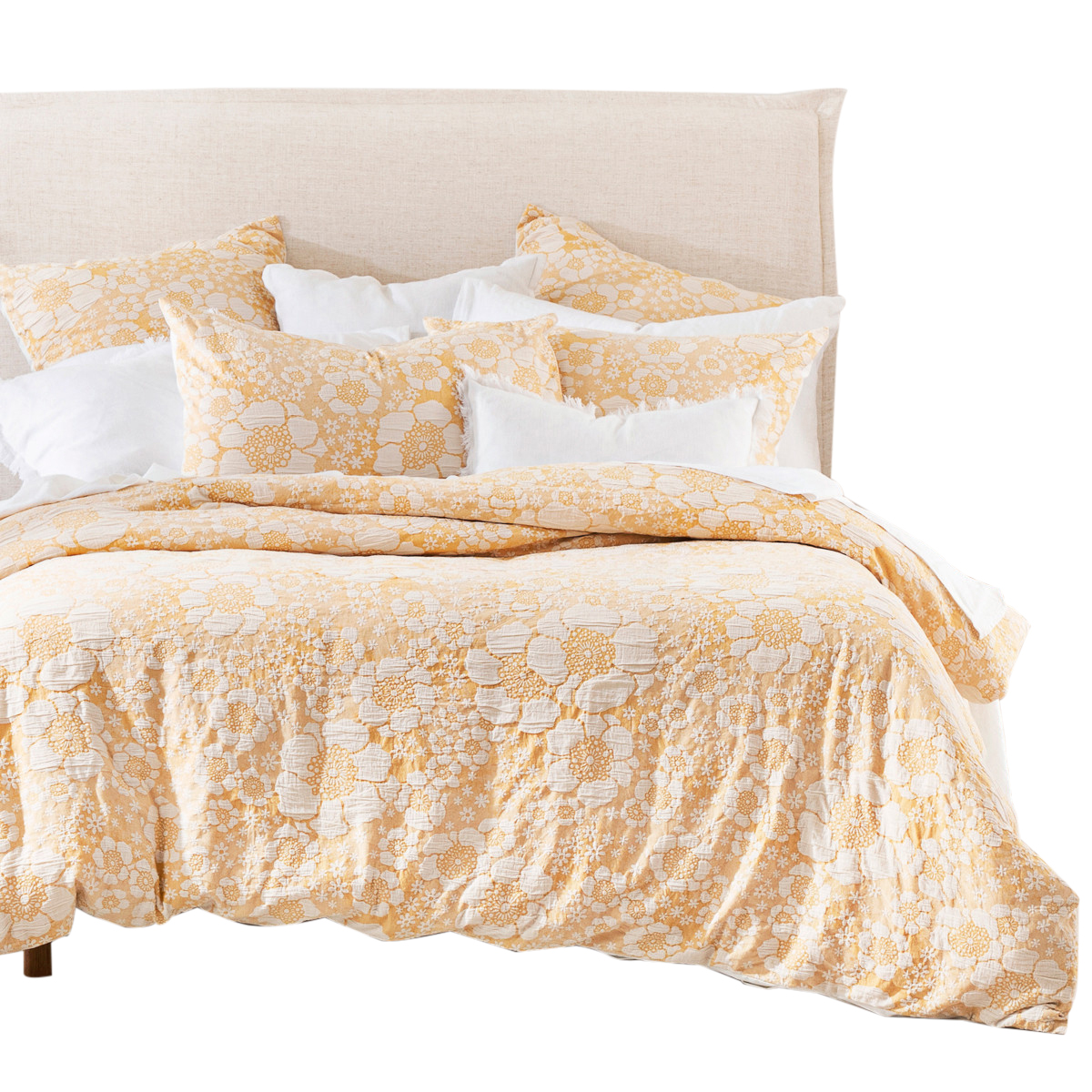 Habitat Matilda Quilt Cover Set Yellow Queen Bed Quilt Cover Set by