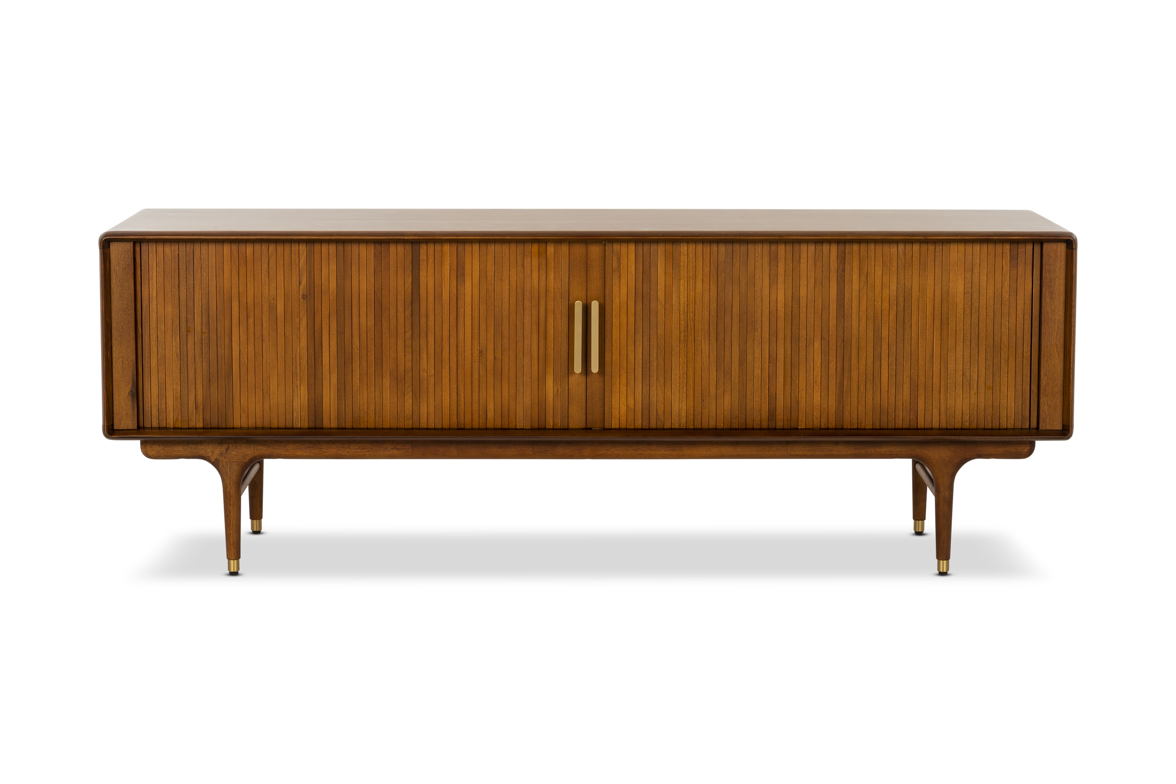 Manhattan Mid Century TV Unit, Brown Wood, by Lounge Lovers by Lounge