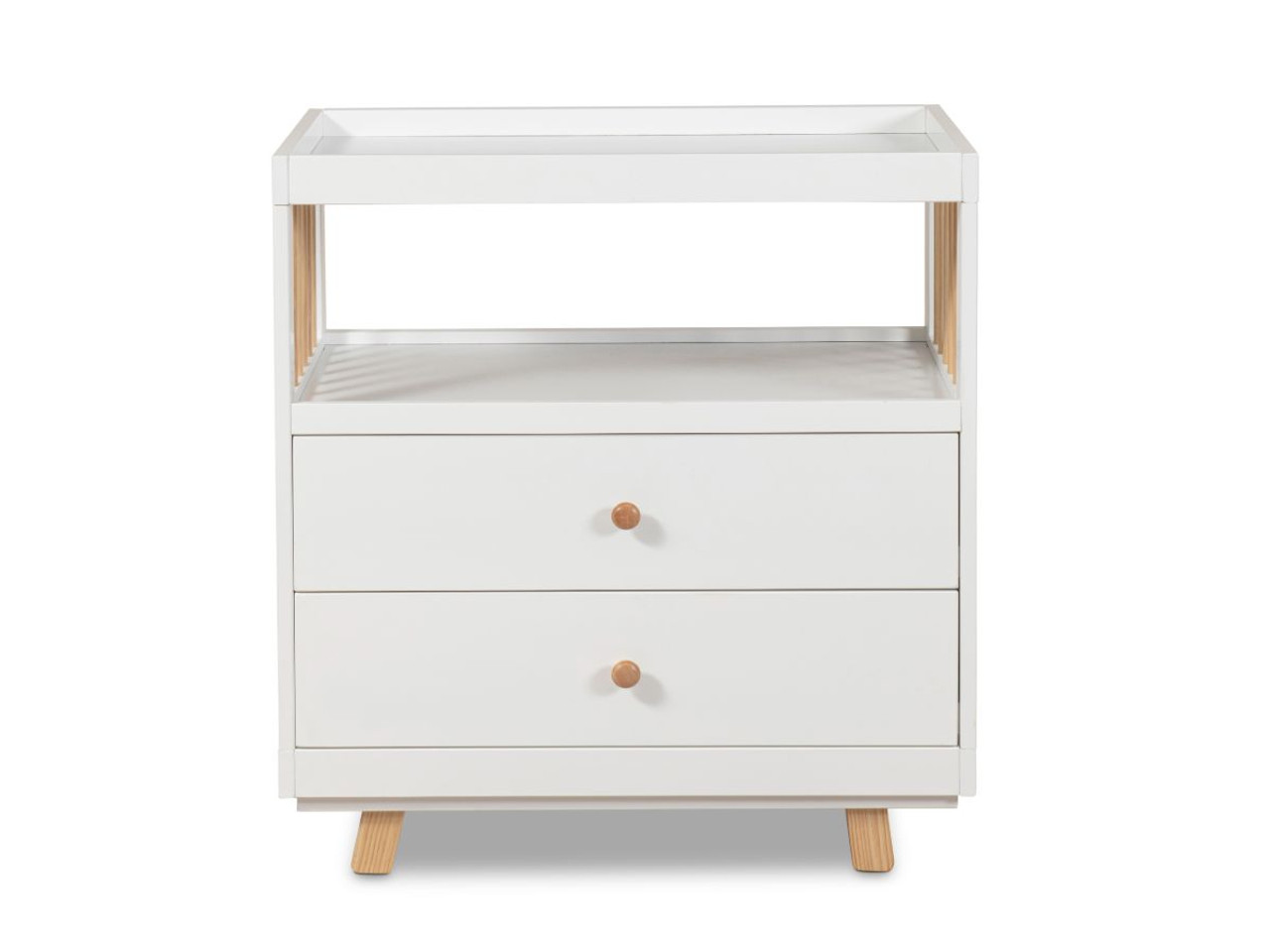 Aspen Change Table with Drawers White/Natural by Mocka Style Sourcebook