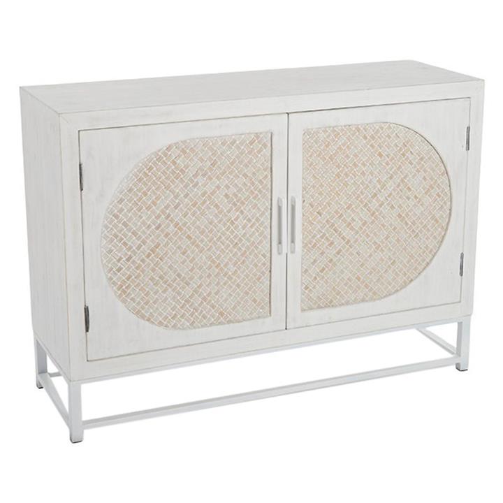 Gable Rattan & Timber Sideboard in White by Coast to Coast by Coast to