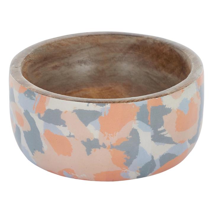 Phoebe Timber & Enamel Salad Bowl by Assemble by Assemble Style