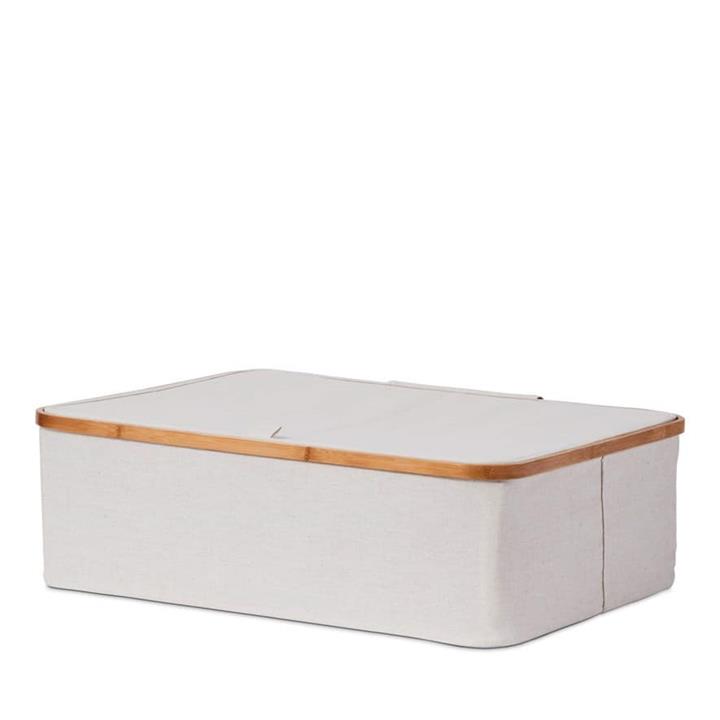 Adairs Anderson Storage UNDERBED L60xW50xH18.5cm Linen Linen by