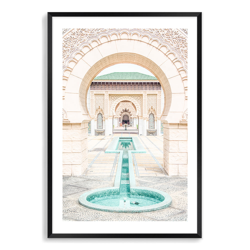 Moroccan Temple Water Feature Door Wall Art Photograph Print or Canvas
