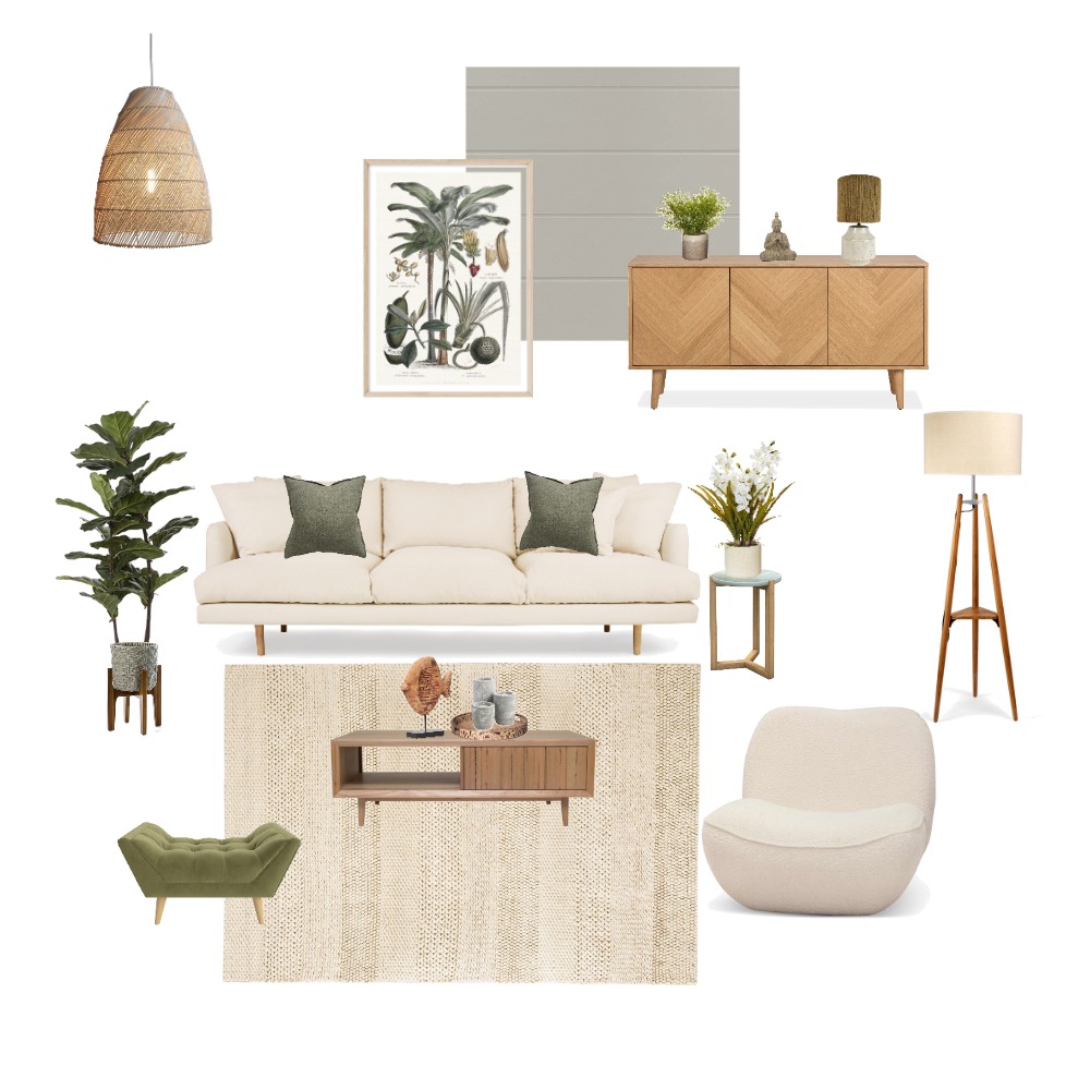Nature inspired living room Interior Design Mood Board by Suite.Minded
