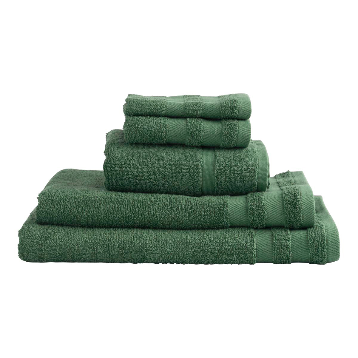 Habitat Anika Towel Range Green Standard Bath Towel by Habitat Style