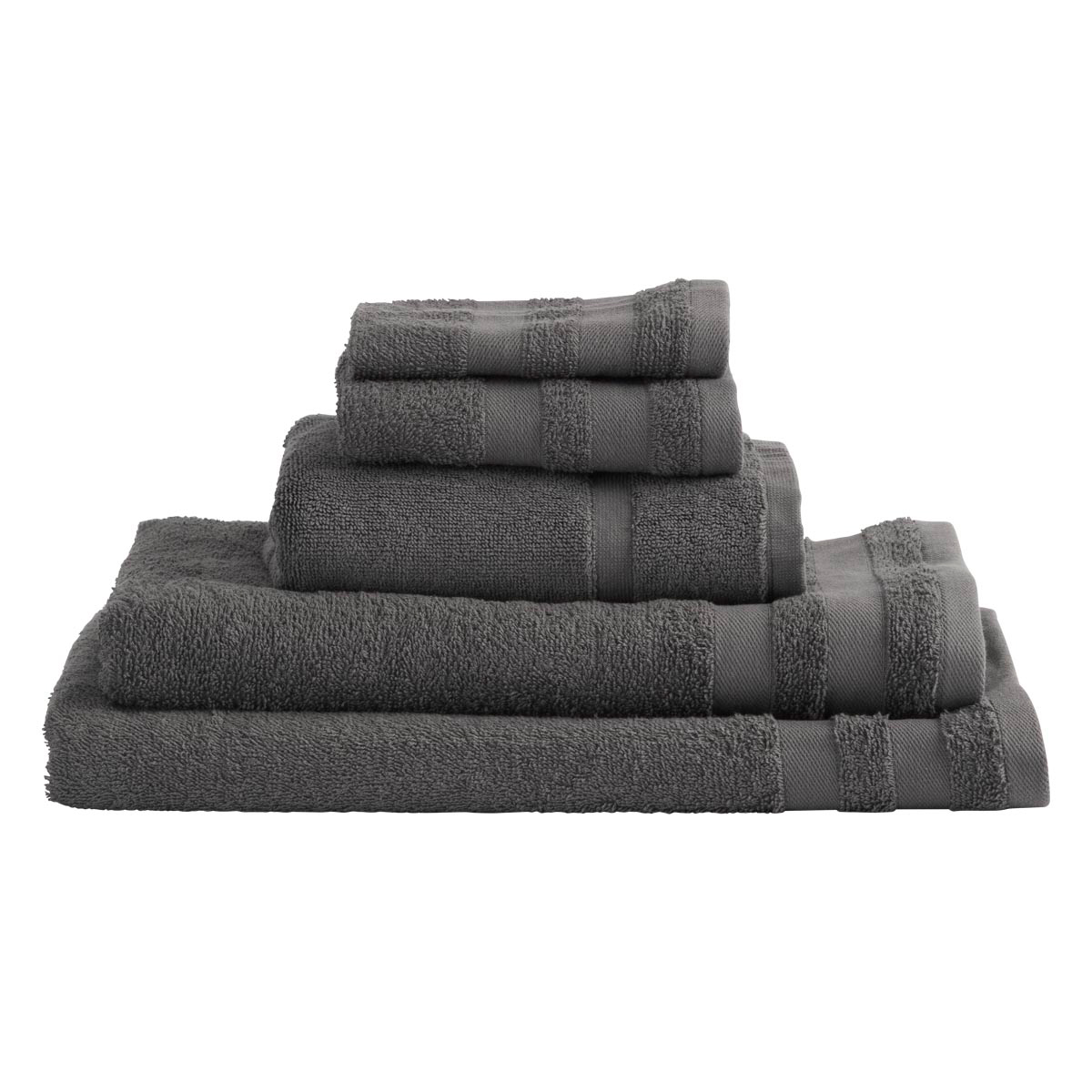 Habitat Anika Towel Range Charcoal Standard Towelling Bath Mat by