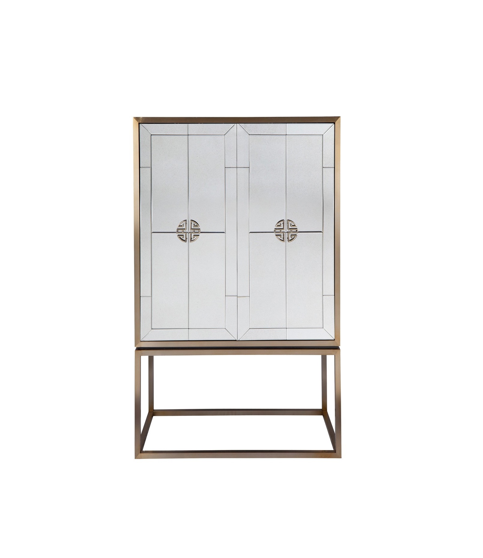 Reagan II Mirrored Bar 147cm x 91cm by Luxe Mirrors Style
