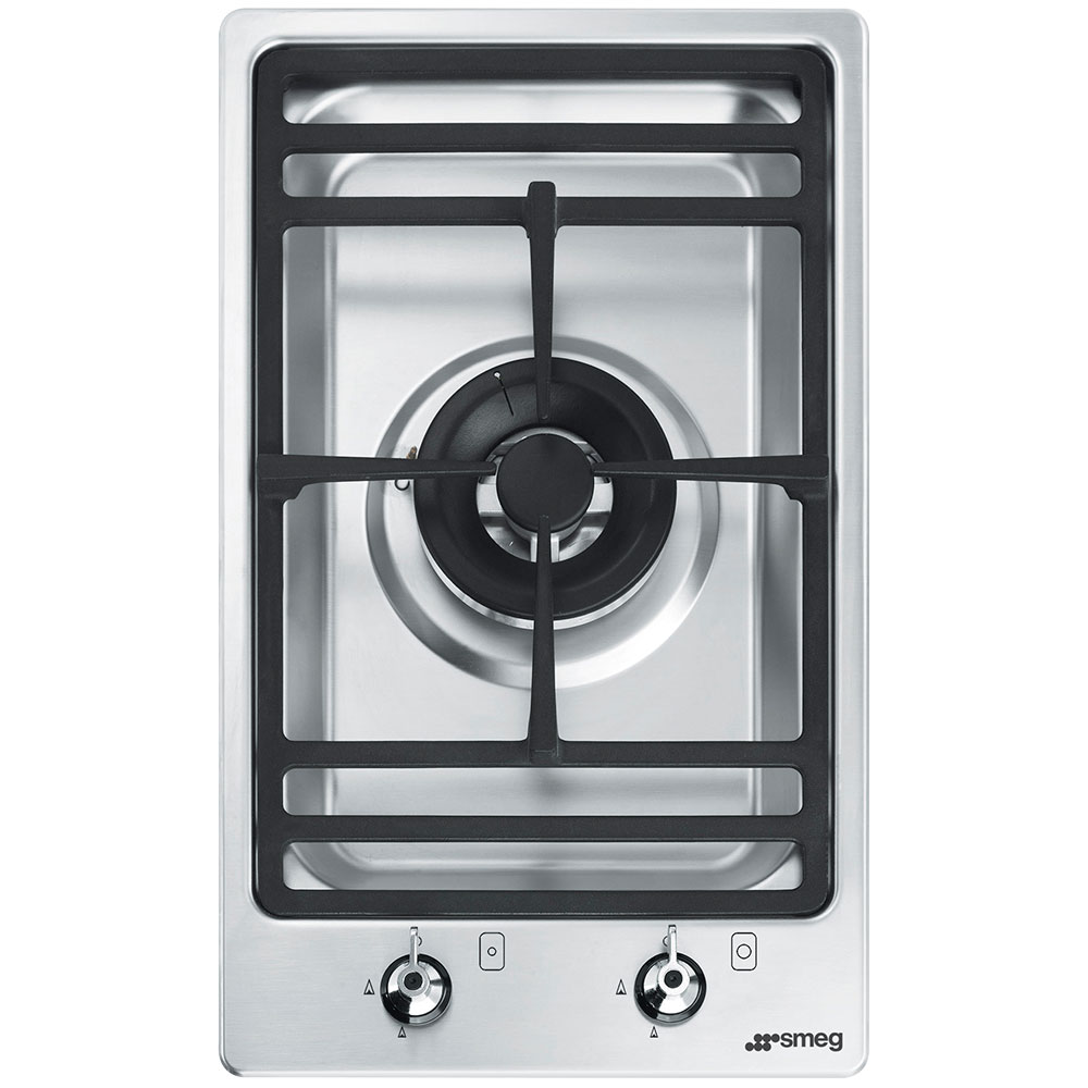 30cm Classic Domino Dual Control Wok Gas Cooktop by Smeg Style Sourcebook