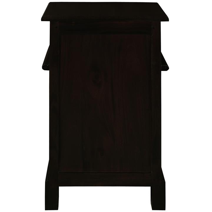 Tasmania Mahogany Timber Bedside Table, Right, Chocolate by Centrum