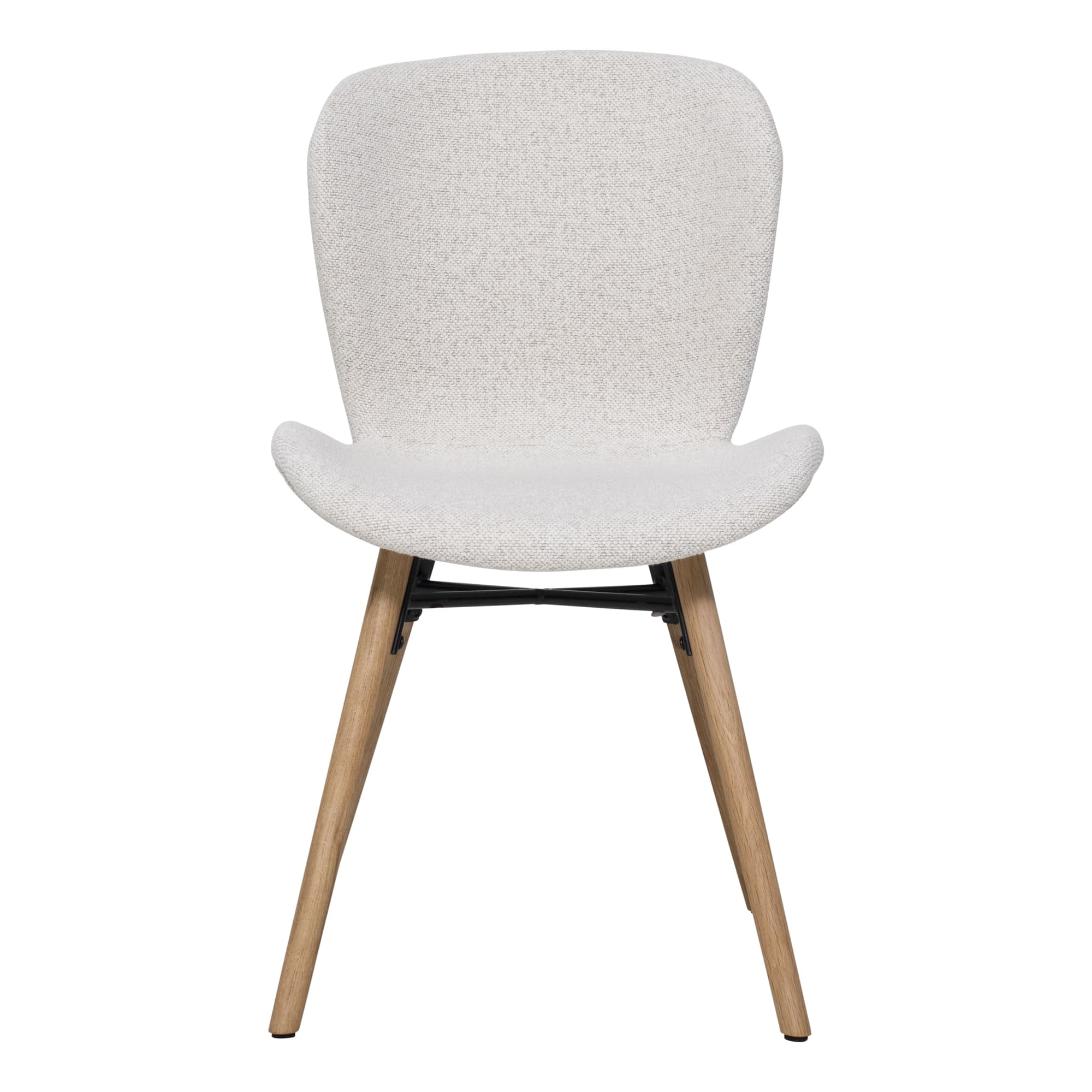 Batilda Dining Chair in Monza Cream/Oak Leg by OzDesignFurniture
