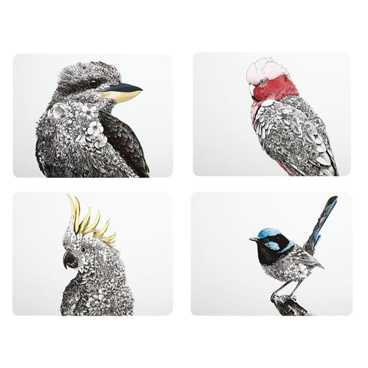 Marini Ferlazzo Birds of Australia Set of 4 Placemats by Maxwell