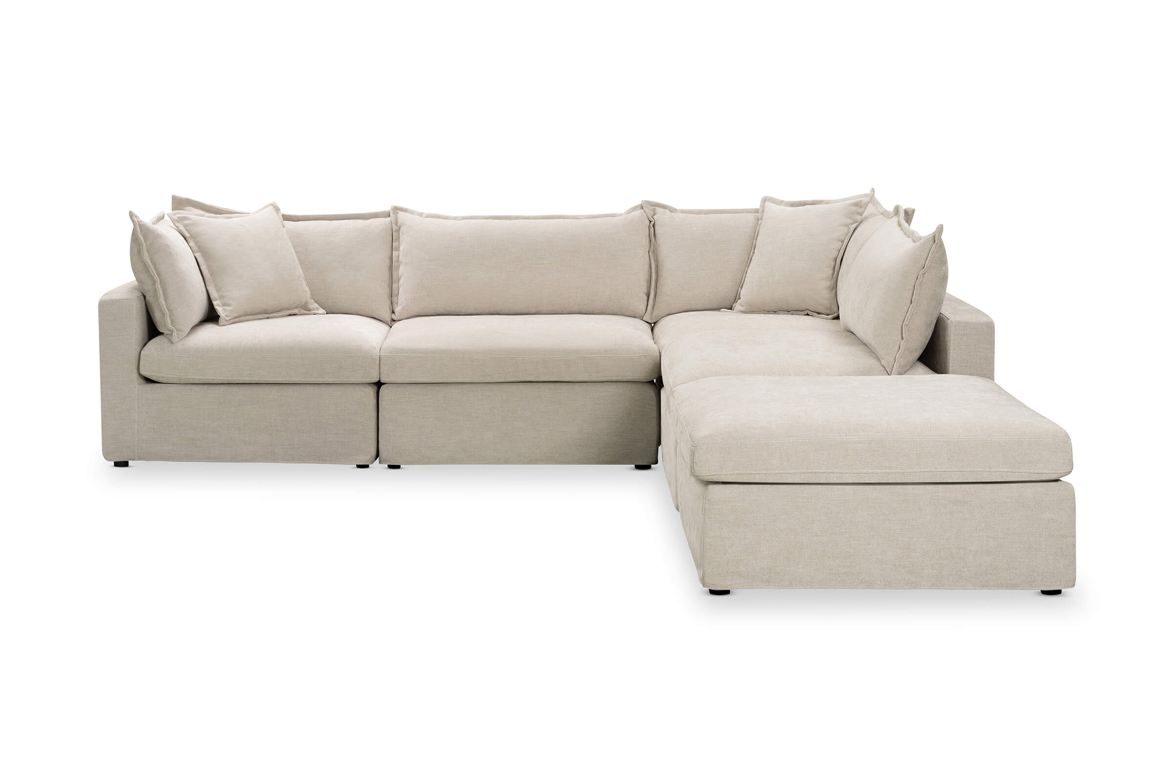 Haven Coastal Corner Sofa, Beige, by Lounge Lovers by Lounge Lovers