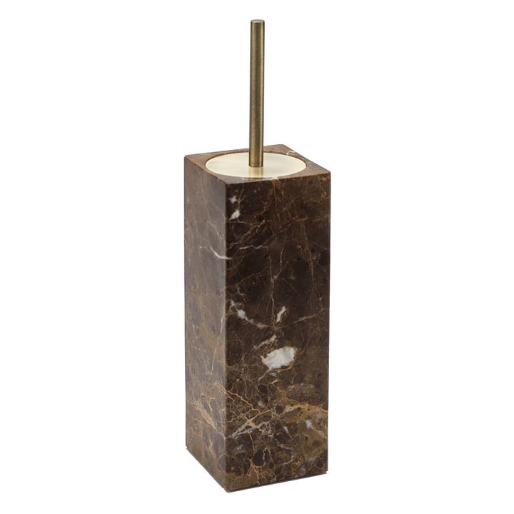 Hammam Stone Toilet Brush Holder in Brown by Aquanova by Aquanova