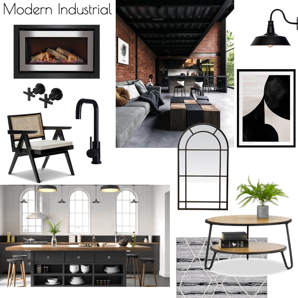 modern industrial Interior Design Mood Board by Hannah.spalding - Style ...