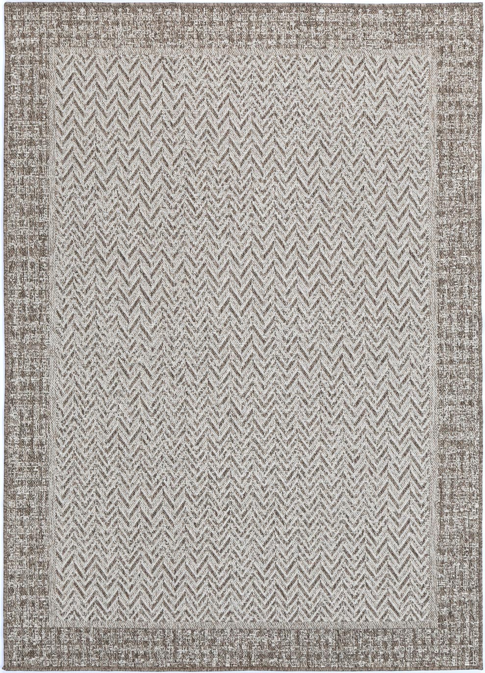 Alfresco Herringbone Beige Flatweave Rug by Wild Yarn Style Sourcebook