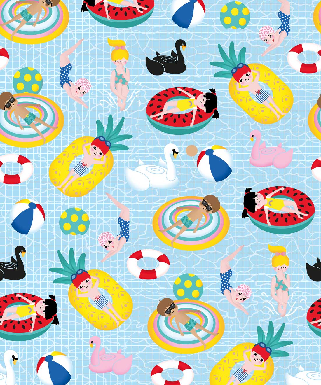 Pool Float Wallpaper by Goosebumps - Style Sourcebook