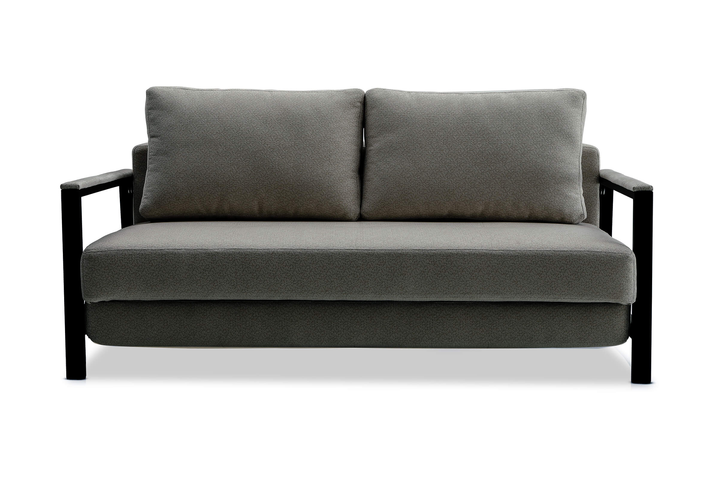 Kobe Modern 2 Seat Sofa Bed, Dark Grey, by Lounge Lovers by Lounge