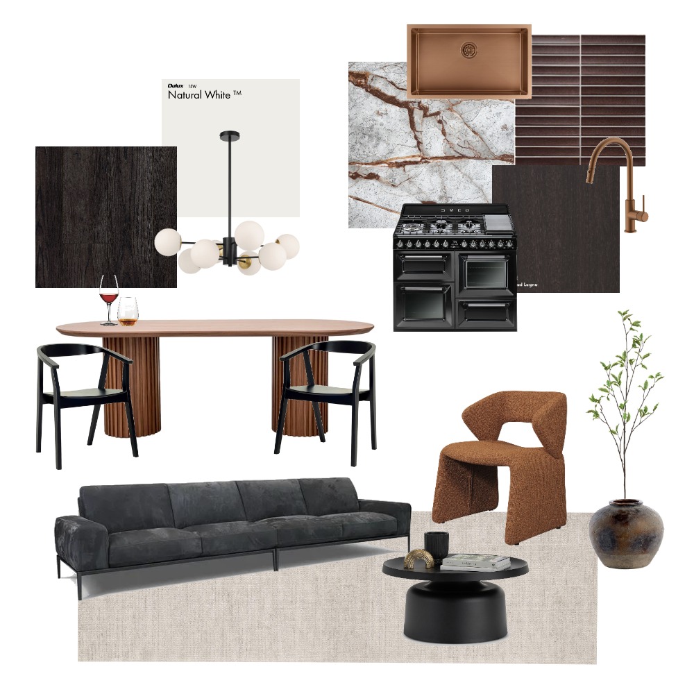 Chocolate and Red Wine Interior Design Mood Board by Studio Rae ...