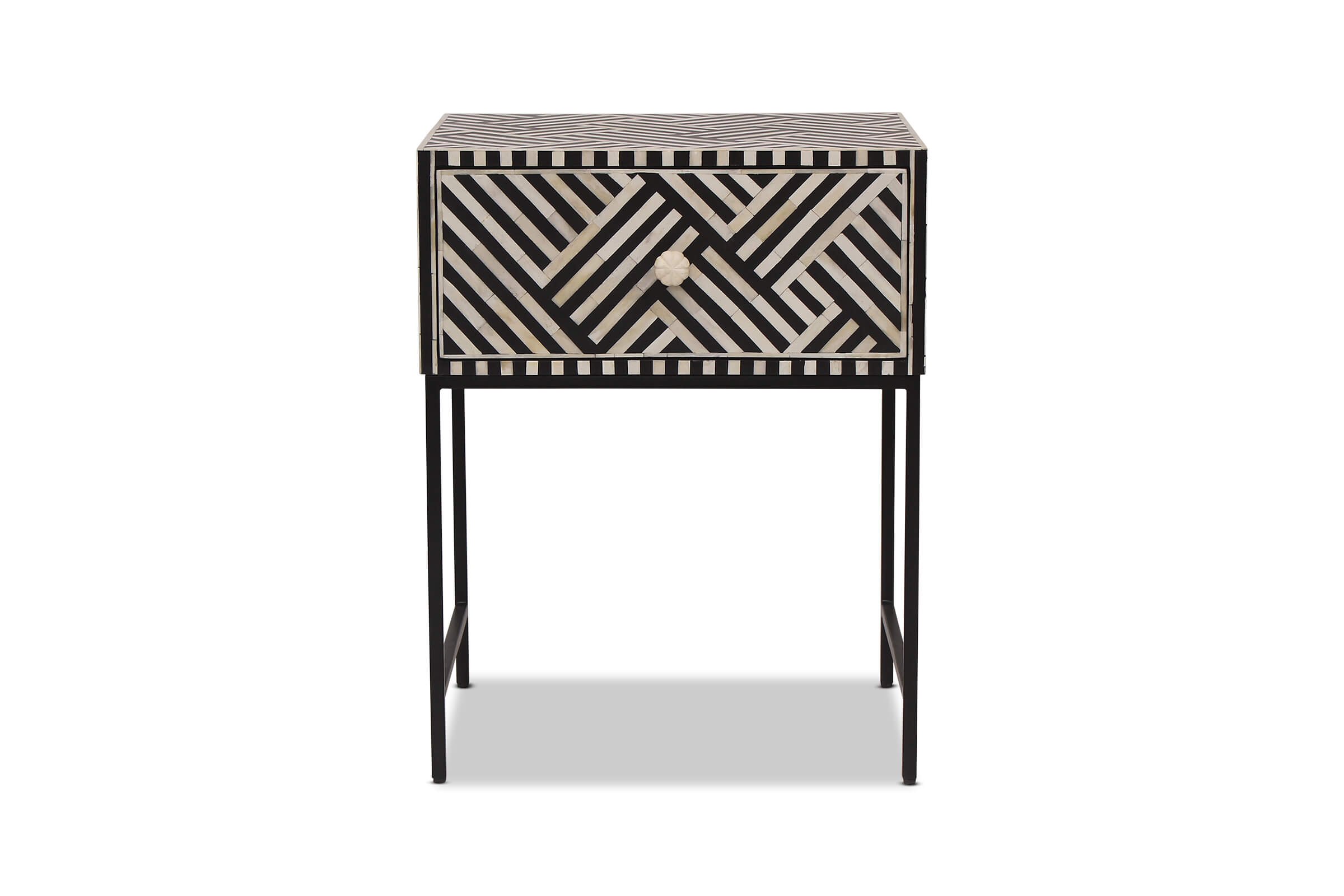 Kaia Bedside Table Classic Bedside Table, Black, by Lounge Lovers by