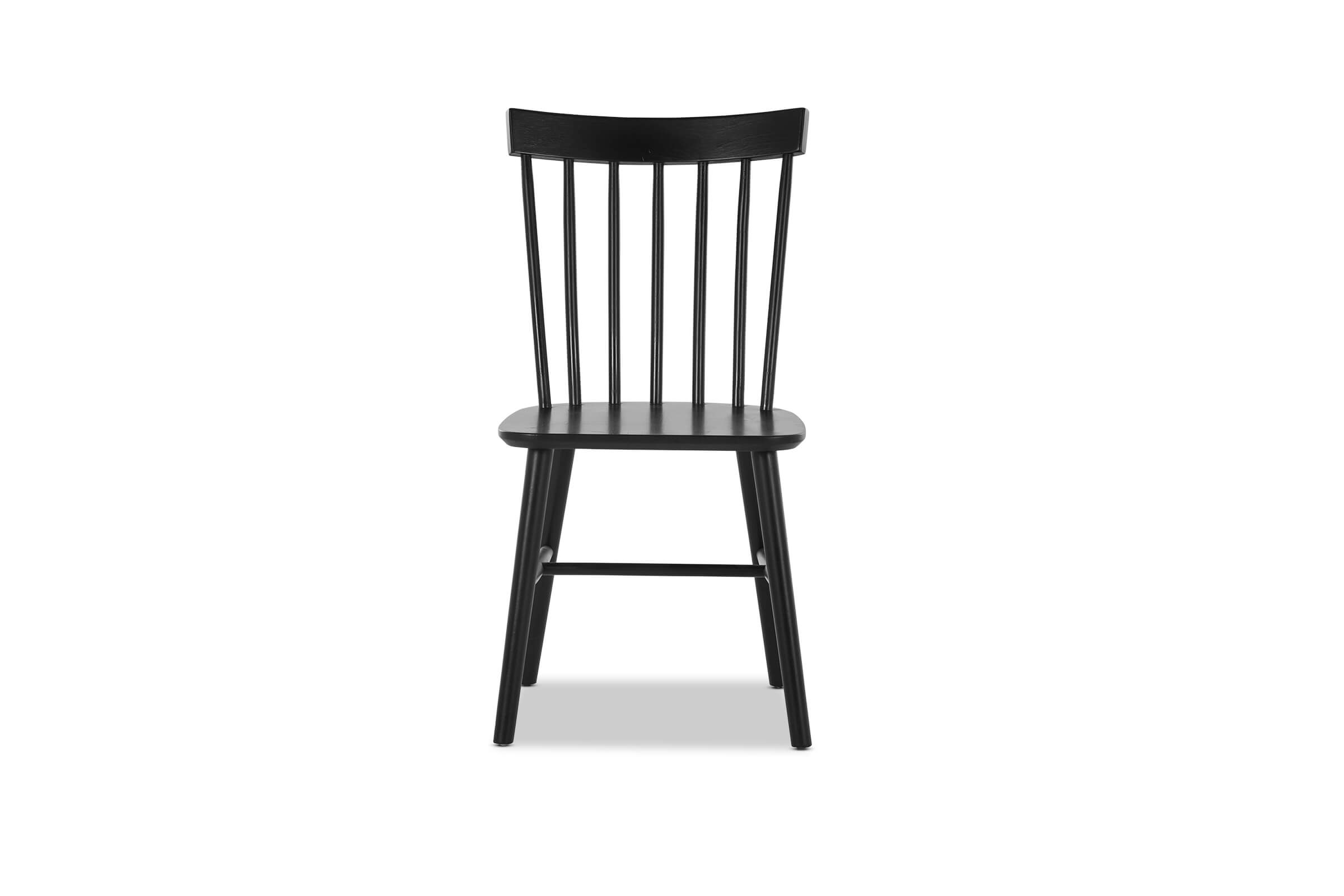 Windsor Coastal Dining Chair, Black, by Lounge Lovers by Lounge Lovers