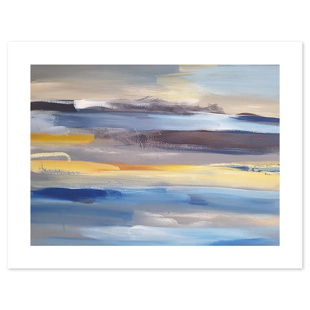 Abstract Art, Blue And Yellow by Gioia Wall Art Style Sourcebook