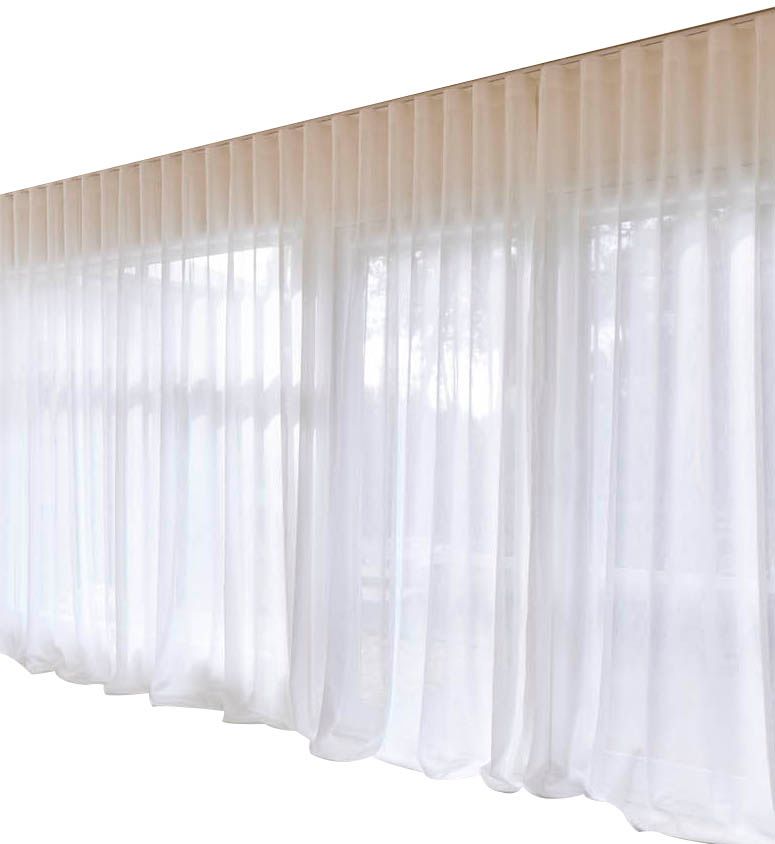 Wave Fold Sheer Curtains by dollar curtains + blinds Style Sourcebook