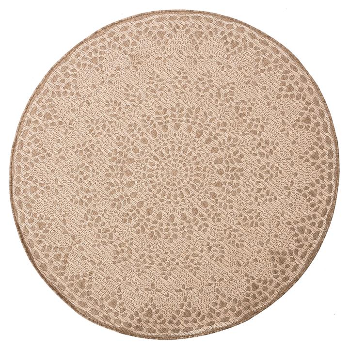 Hope Lace Round Indoor / Outdoor Rug, 160cm by Casa Uno Style Sourcebook